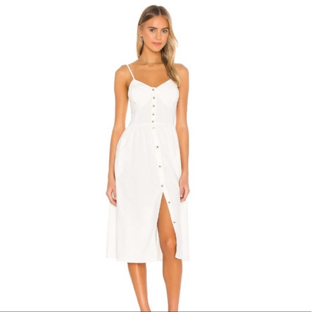 ROLLA’S Eve Linen MIDI Dress